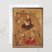 Madonna met een Roos Struik Briefkaart (Voorkant / Achterkant)