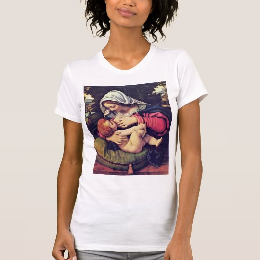 Madonna met het groene kussen t-shirt (Voorkant)