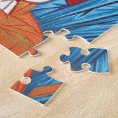 Madonna met Jezus Byzantine Religieus Icon goud Legpuzzel (Zijkant)