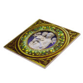 MADONNA MET KIND, ANGELS RENAISSANCE FLORAL CROWN TEGELTJE (Zijkant)
