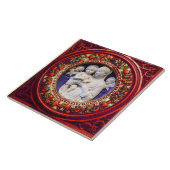 MADONNA MET KIND, ANGELS RENAISSANCE FLORAL CROWN TEGELTJE (Zijkant)