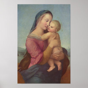 Madonna met kind (De Tempi Madonna) door Raphael Poster