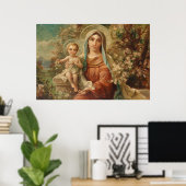 Madonna met kind door Hans Zatzka - poster (Thuiskantoor)