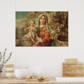 Madonna met kind door Hans Zatzka - poster (Keuken)