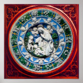 MADONNA MET KIND EN ANGELS POSTER (Voorkant)