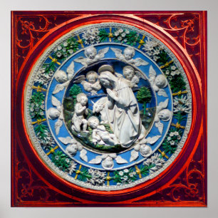 MADONNA MET KIND EN ANGELS POSTER