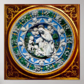 MADONNA MET KIND EN ANGELS POSTER (Voorkant)