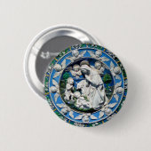 MADONNA MET KIND EN ANGELS RONDE BUTTON 5,7 CM (Voorkant /achterkant)