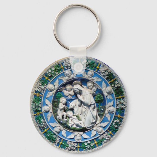 MADONNA MET KIND EN ANGELS SLEUTELHANGER (Voorkant)