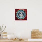 MADONNA MET KIND EN ENGELEN POSTER (Keuken)