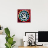 MADONNA MET KIND EN ENGELEN POSTER (Thuiskantoor)