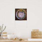 MADONNA MET KIND EN HEILIGEN POSTER (Keuken)
