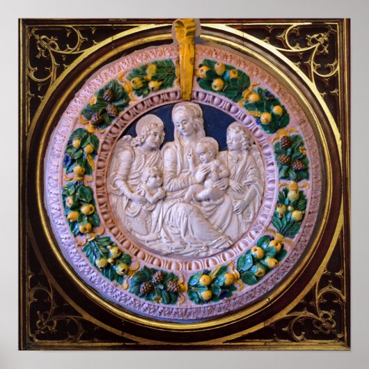 MADONNA MET KIND EN HEILIGEN POSTER (Voorkant)