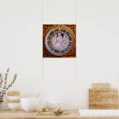 MADONNA MET KIND EN HEILIGEN POSTER (Keuken)