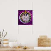 MADONNA MET KIND EN HEILIGEN POSTER (Keuken)