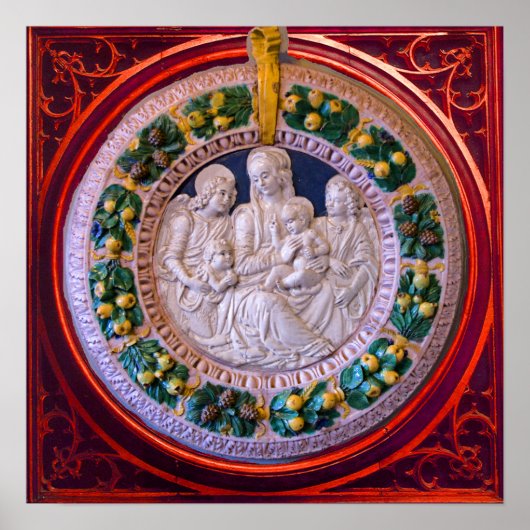 MADONNA MET KIND EN HEILIGEN POSTER (Voorkant)