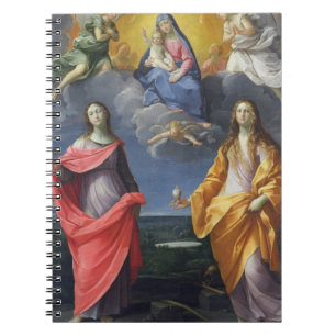 Madonna met Kind en St. Lucia en Maria Magdalena Notitieboek