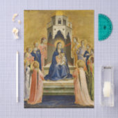 Madonna met kind en twaalf engelen - Angelico Tissuepapier (Craft)