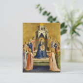 Madonna met Kind en Twaalf Engelen, Fra Angelico Briefkaart (Staand voorkant)