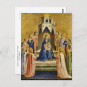 Madonna met Kind en Twaalf Engelen, Fra Angelico Briefkaart (Voorkant / Achterkant)