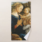 Madonna met kind en twee Angels, Filippo Lippi Badhanddoek (Badhanddoek)