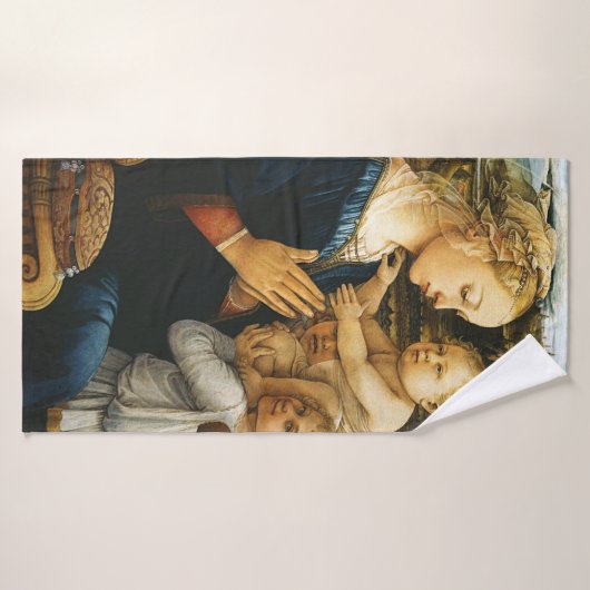 Madonna met kind en twee Angels, Filippo Lippi Badhanddoek (Badhanddoek)