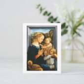 Madonna met kind en twee Angels, Filippo Lippi Briefkaart (Staand voorkant)