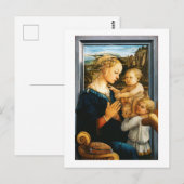 Madonna met kind en twee Angels, Filippo Lippi Briefkaart (Voorkant / Achterkant)