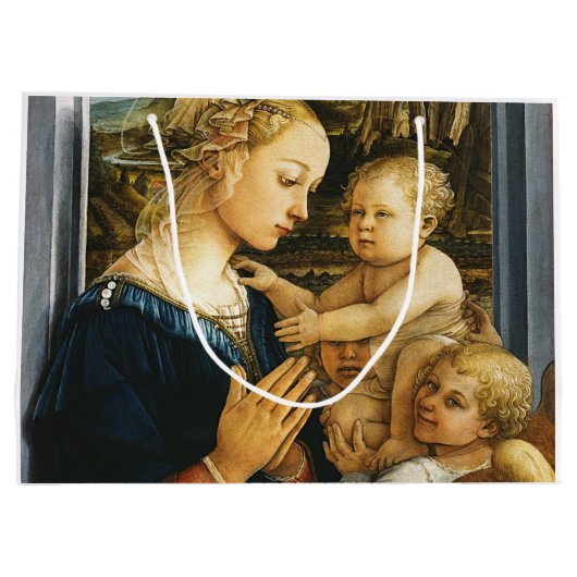 Madonna met kind en twee Angels, Filippo Lippi Groot Cadeauzakje (Achterkant)
