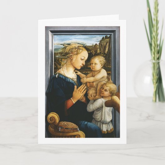 Madonna met kind en twee Angels, Filippo Lippi Kaart (Voorkant)