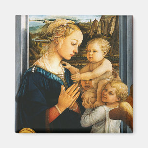 Madonna met kind en twee Angels, Filippo Lippi Magneet