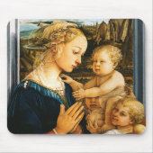 Madonna met kind en twee Angels, Filippo Lippi Muismat (Voorkant)