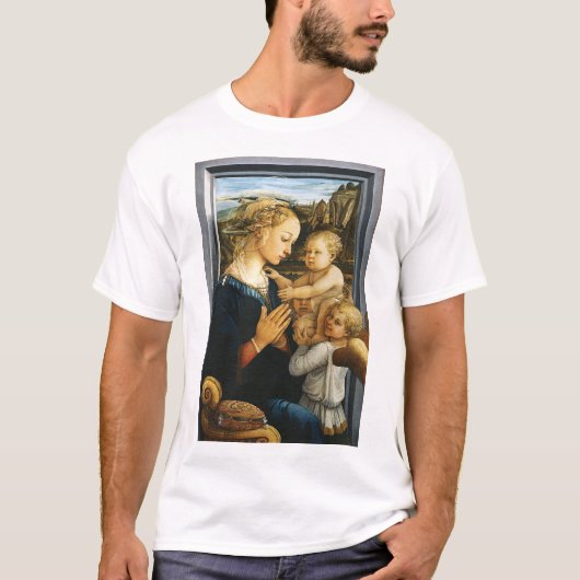 Madonna met kind en twee Angels, Filippo Lippi T-shirt (Voorkant)