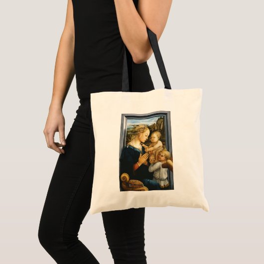 Madonna met kind en twee Angels, Filippo Lippi Tote Bag (Voorkant (product))