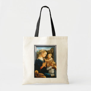 Madonna met kind en twee Angels, Filippo Lippi Tote Bag