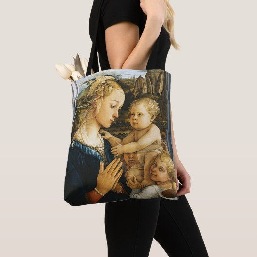 Madonna met kind en twee Angels, Filippo Lippi Tote Bag (Dichtbij)