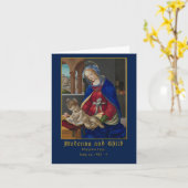 Madonna met kind Filippino Lippi Groet Kaart (Gele Bloem)