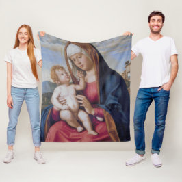 Madonna met Kind Fleece Deken