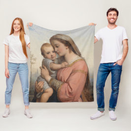 Madonna met Kind Fleece Deken