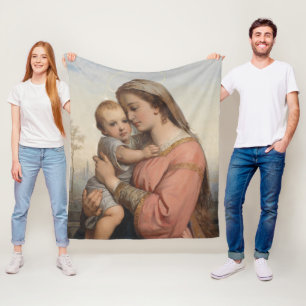Madonna met Kind Fleece Deken