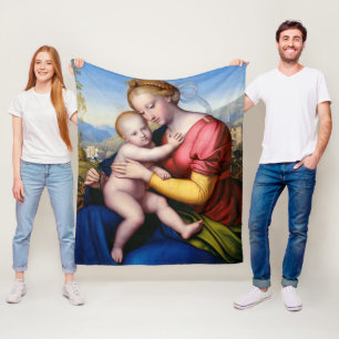 Madonna met Kind Fleece Deken