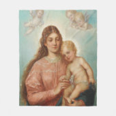 Madonna met Kind Fleece Deken (Voorkant)