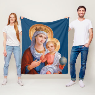 Madonna met Kind Fleece Deken