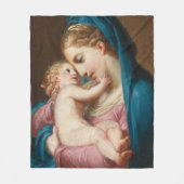 Madonna met Kind Fleece Deken (Voorkant)