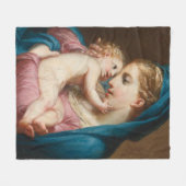 Madonna met Kind Fleece Deken (Voorkant (Horizontaal))