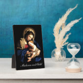 Madonna met kind fotoplaat (Zijkant)