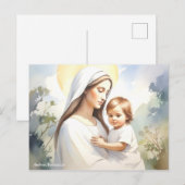 Madonna met kind Jezus Briefkaart (Voorkant / Achterkant)