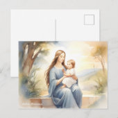 Madonna met kind Jezus Briefkaart (Voorkant / Achterkant)