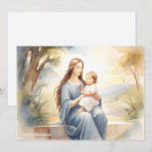 Madonna met kind Jezus Feestdagenkaart (Voorkant / Achterkant)