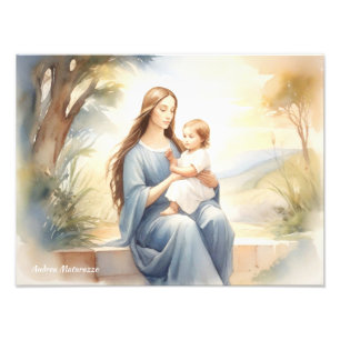 Madonna met kind Jezus Foto Afdruk